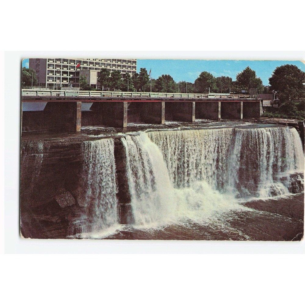 Vintage Ottawa Canada Rideau Falls City Hall Postcard Malak Photo S-1186